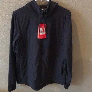 North face black zip up hoodie size medium